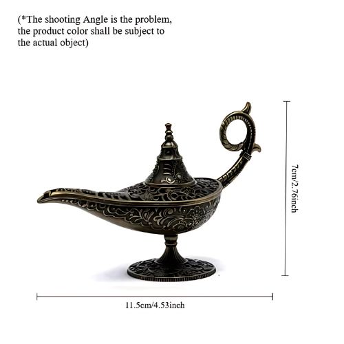 2 Aladdin Magic Lamp Incense Burner Bring a touch of magic to your space. This genie lamp–inspired burner creates a swirling smoke effect and adds charm to any room. Perfect for cone incense and mindful moments.