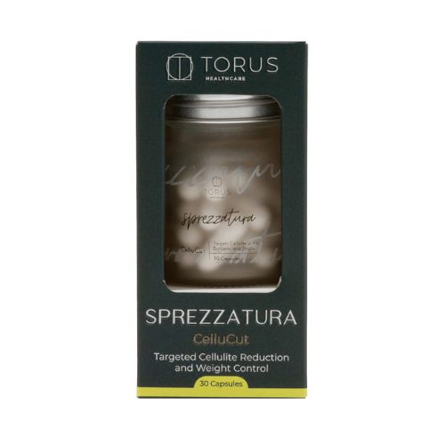 MyWellnessInitiative -Sprezzatura – Cellucut – 1m pack img 1 CelluCut – Clinically Proven Cellulite Support CelluCut is a 100% natural oral supplement backed by two international clinical trials. Its unique antioxidant blend helps reduce visible cellulite, decrease waist and hip measurements, and improve skin health — with noticeable results in as little as one month.